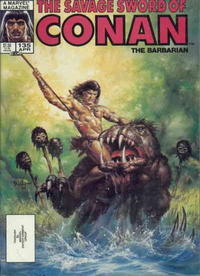 Savage Sword of Conan #135 FN ; Marvel |