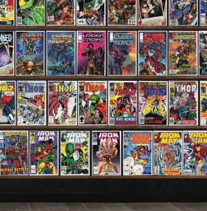 Huge Lot 140+ Comics with Iron Man, The Mighty Thor, Thor, Vigilante & More!
