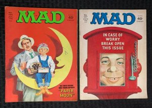 1974 MAD Humor Magazine #164 VG #167 VG+ LOT of 2 Paper Moon Parody