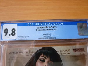 Vampirella #23 HOT Warren Louw Virgin Variant ~ CGC 9.8 ~ 2021 Dynamite Comics
