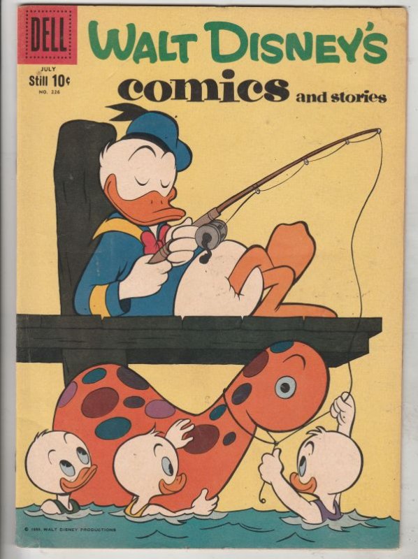 Comics and Stories, Walt Disney's #226 (Jul-59) FN/VF+ High-Grade Donald Duck...