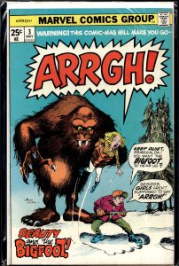 Arrgh! #3 (1975) Bigfoot