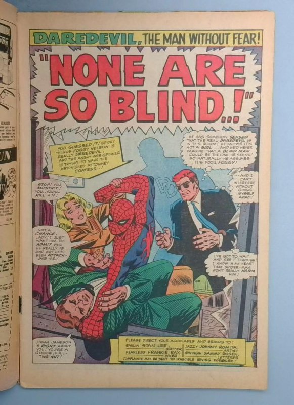 Daredevil #17 VG Spider-Man & Masked Marauder Marvel 1966 LN1