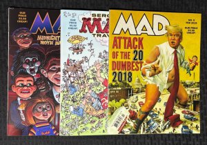2019 MAD Magazine #5 16 & 17 FN+/FVF Alfred E Newman / Horror Movies LOT of 3