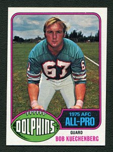 1976 Topps Bob Kuechenberg #390  MINT  Miami Dolphins