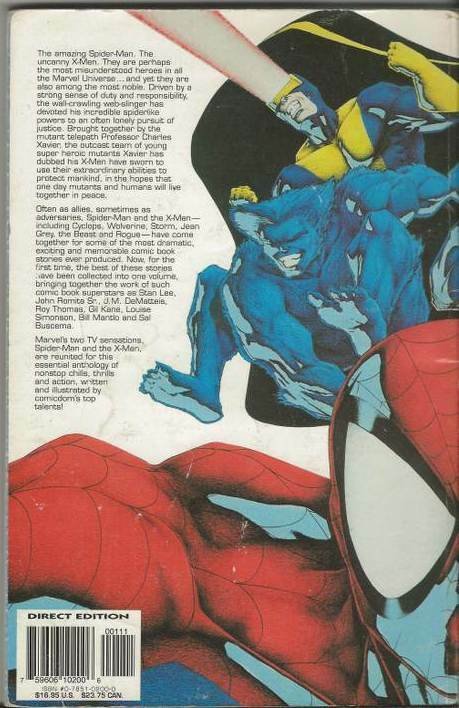 Spider-Man and the Uncanny X-Men TPB ORIGINAL Vintage 1996 Marvel Comics 