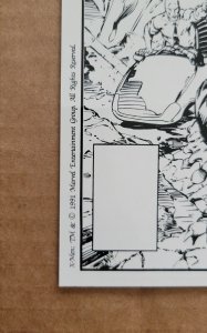 X-MEN + JIM LEE 1st ISSUE Original 1991 Proof - Cover A Comic Art Glossy 9×6