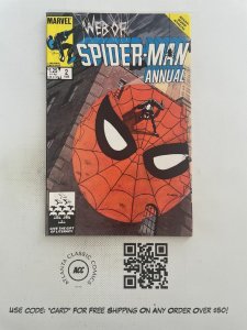 Web Of Spider-Man Annual # 2 NM Marvel Comic Book Vess Painted Cover Suit 5 SM12