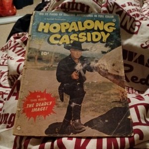 HOPALONG CASSIDY 46 western comics 1950 FAWCETT GOLDEN AGE WILLIAM BOYD  PHOTO