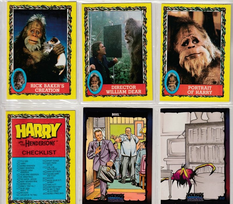 Harry and The Hendersons/Dark Dominion Trading cards