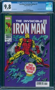 The Invincible Iron Man 1 Facsimile Edition CGC 9.8 Reprints OG 1968 Marvel 2023