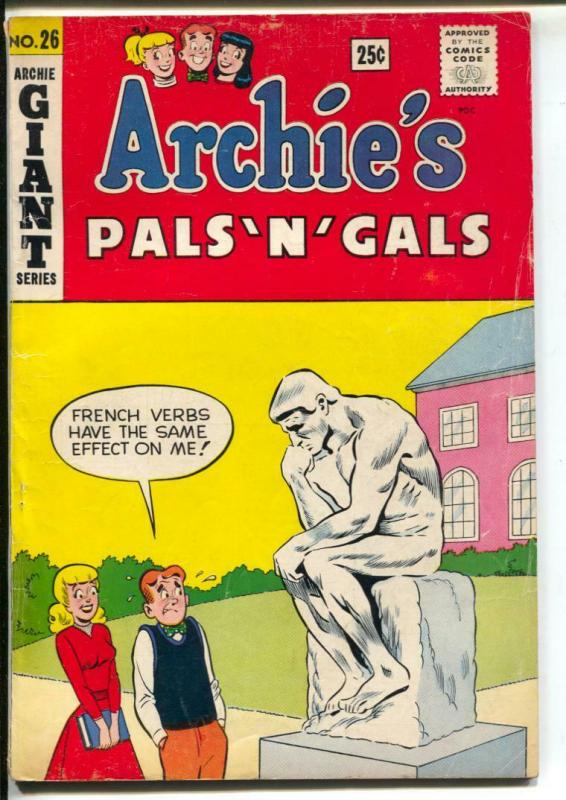 Archie's Pals 'N' Gals-#26 1963-Giant Series-Betty-Veronica-pin-up Page-VG