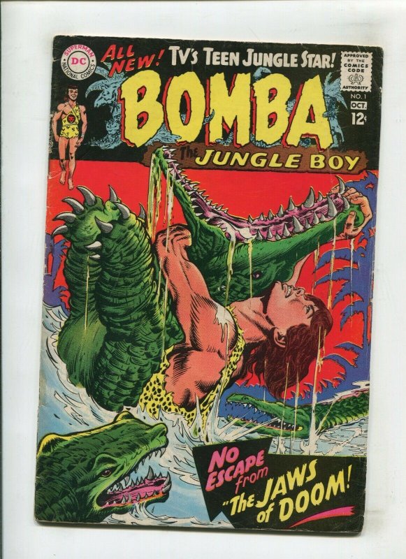 BOMBA THE JUNGLE BOY #1 (4.5) JAWS OF DEATH!! 1967