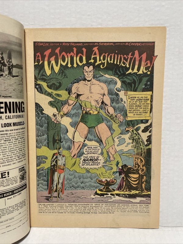 Sub-Mariner #12   1969 