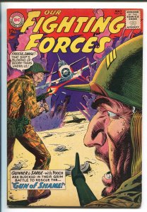 OUR FIGHTING FORCES #84-1964-DC-WWII-POOCH-GUNNER & SARGE-ZERO'S-MINEFIELD-vf+