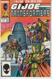 G.I. Joe and the Transformers #4 Direct Edition (1987)