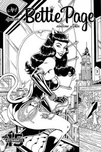 BETTIE PAGE UNBOUND (2019 DYNAMITE) #5 VARIANT 1:11 ROYLE B&W DRES PRESALE-10/16