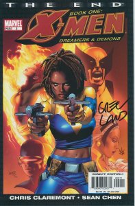 X-MEN THE END #2 SIGNED BY GREG LAND MARVEL COMICS 2004 EB204