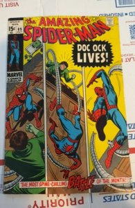 The Amazing Spider-Man #89 (1970)Doc Ock lives on -tanning/foxxing