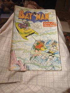 Batman Comic Book #132 DC Comics 1960 Silver Age Detective Lair Of The Sea Fox!