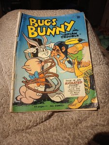 BUGS BUNNY #289 1950 - INDIAN TROUBLE 52 PGS DELL  Four-COLOR Golden Age Comics