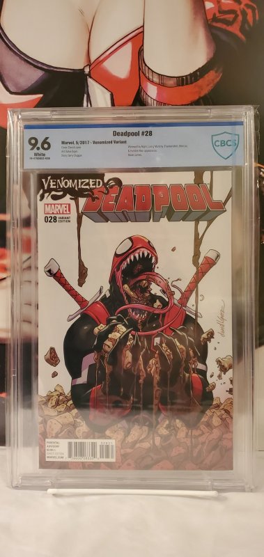 Deadpool #28 (2017) CBCS 9.6 Lopez Venomized Variant Cover Venom