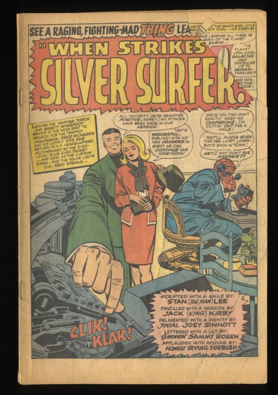 Fantastic Four #55  Silver Surfer! Coverless