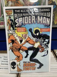 Spectacular Spider-Man # 116 - 1st full Foreigner VF Cond