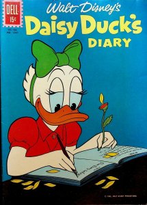 Daisy Duck's Diary Four Color 1247 Dell Comics He Loves Me He Loves Me Not 