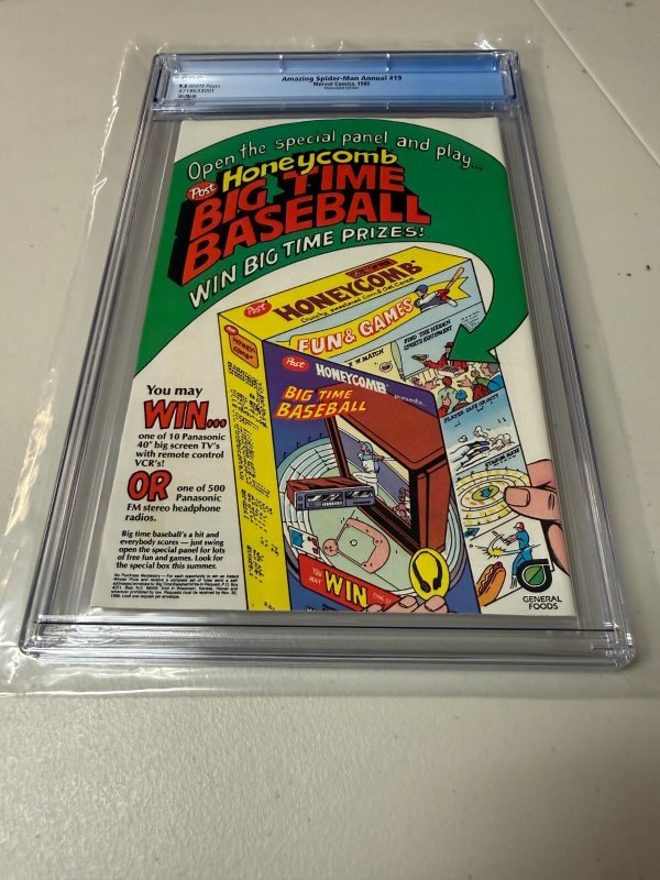 Amazing Spider-Man Annual # 19 CGC Graded 9.6 Marvel Comic Book Mary Jane JH30