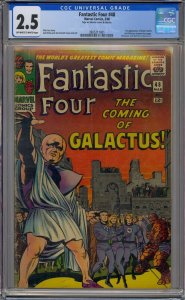 FANTASTIC FOUR #48 CGC 2.5 1ST SILVER SURFER GALACTUS CAMEO