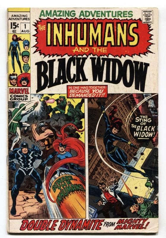 Amazing Adventures #1 1970- Inhumans -- Black Widow- Marvel Hot Book VG