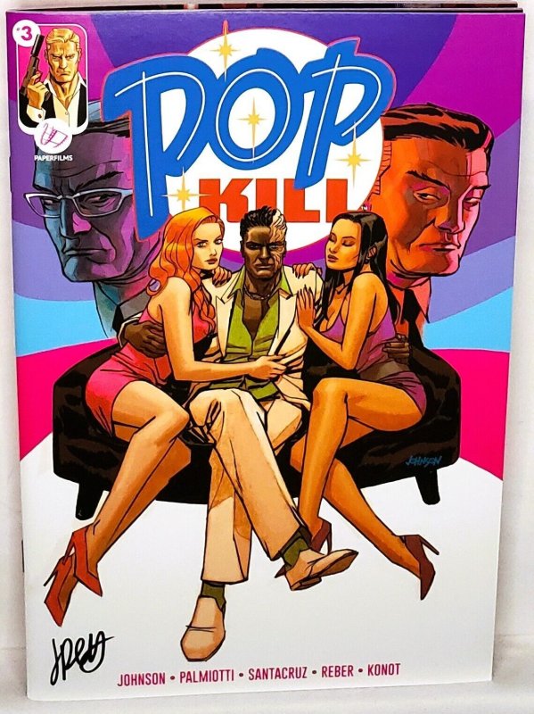 POP KILL #1 - 4 Kickstarter Standard Covers each signed by Jimmy Palmiotti