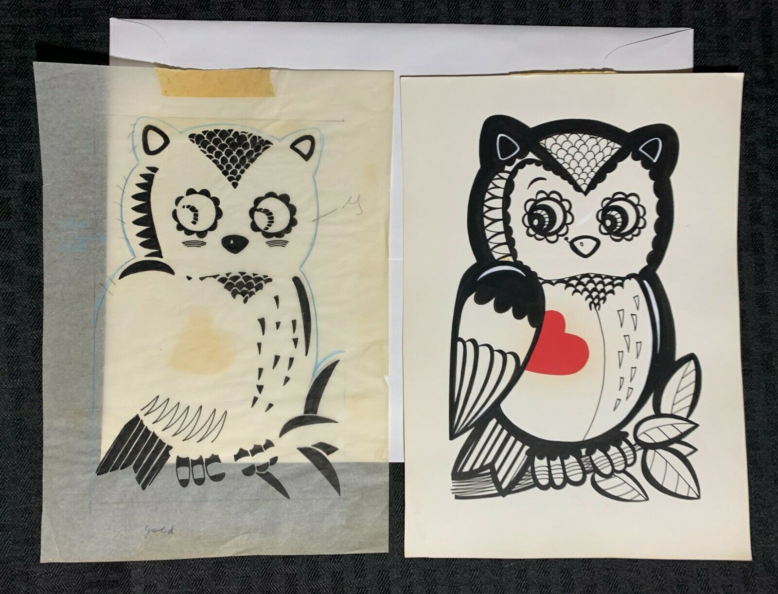 Valentine's Day Owls And Hearts Patterns 