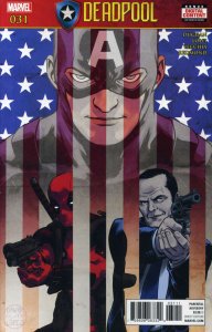 Deadpool (5th Series) #31 VF ; Marvel | Secret Empire American Flag