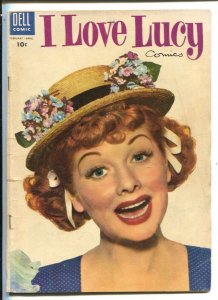I Love Lucy #5 1955-Dell-Lucille Ball photo portrait cover-based on her TV se...