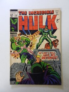 The Incredible Hulk #114 (1969) VG- condition see description
