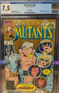 The New Mutants #87 (1990) New Mutants [Key Issue] CGC 7.5