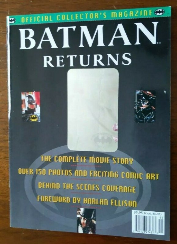 Batman Returns Official Collectors Magazine #1 - Hologram Penguin Catwoman Movie