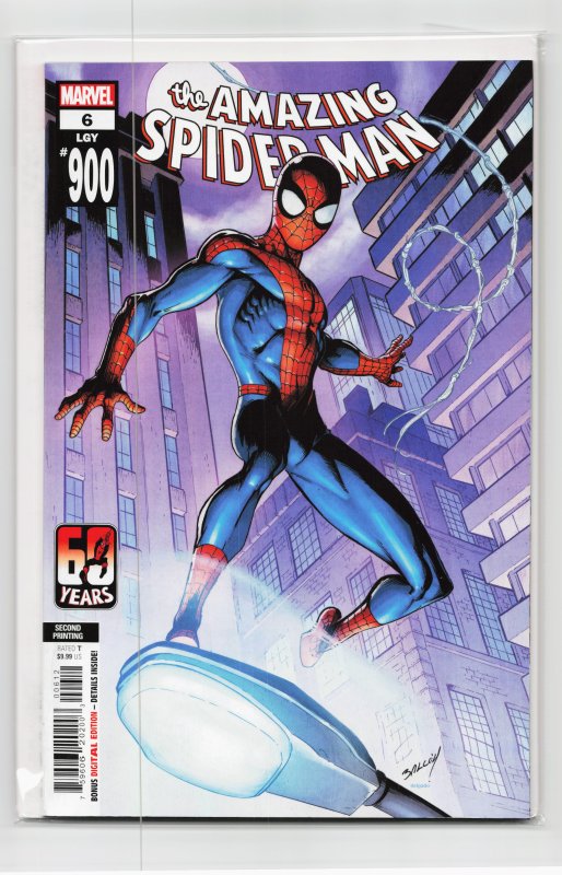 The Amazing Spider-Man #6 Second Print Cover (2022) Spider-Man