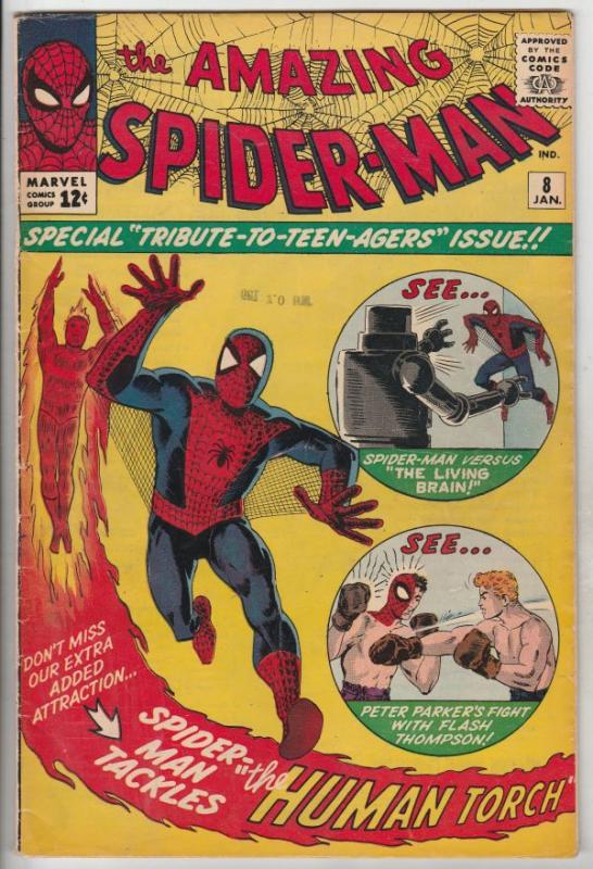 Amazing Spider-Man #8 (Jan-64) FN/VF+ High-Grade Spider-Man