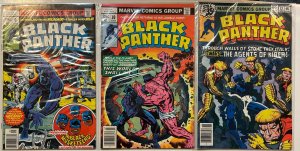 *Black Panther (1977, Kirby) 6vf, 7vf, 8vf, 9vf, 10fn, 12vf