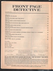 Front Page Detective 12/1974-Female execution cover-Marijuana pusher murdered...