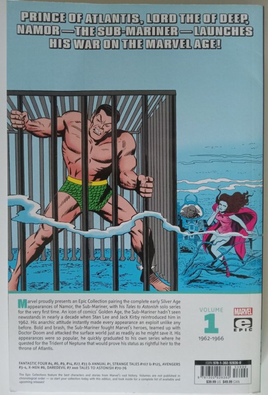 Namor, the Sub-Mariner Epic Collection volume 1: Enter the Sub-Mariner