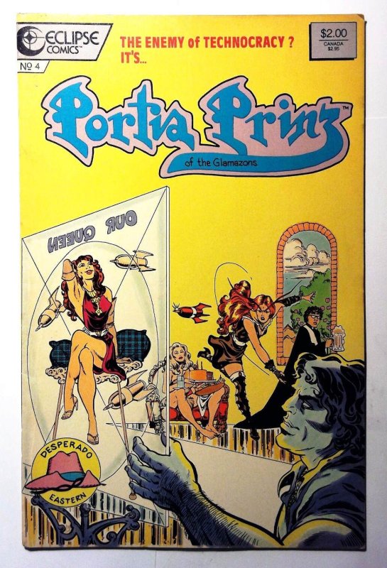 Portia Prinz of the Glamazons #4 (1987) Eclipse Comics 1st Print Comic Book