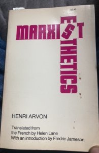 MARXIST ESTHETICS, ARVON, 1973
