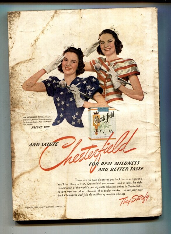 The Shadow Pulp Sep 15 1940- Needle cover- Great cover  vg+