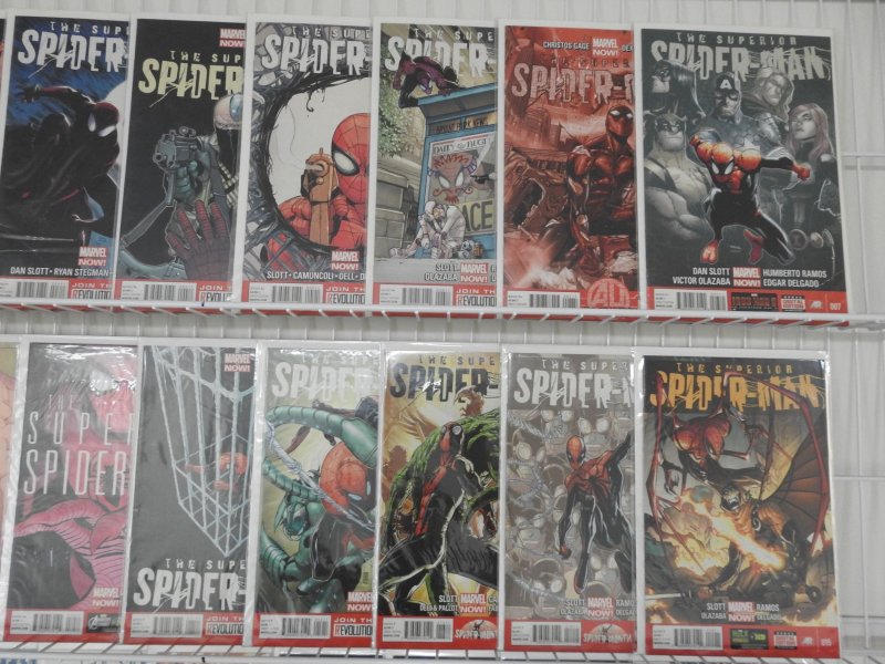 The Superior Spider-Man #1-31, Ann #1 Complete Run! Avg VF Condition!!