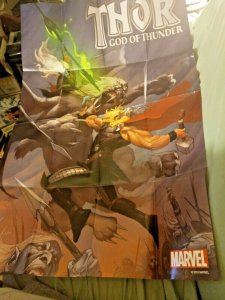 MARVEL PROMO POSTER 36 x 24 Thor God of Thunder Folded BRAND NEW 2013 