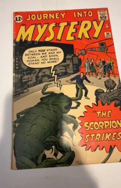 Journey Into Mystery #82 (1962) the scorpion strikes monster stories